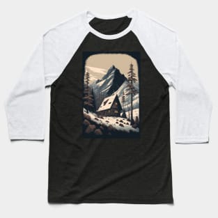 Mountain Cabin Baseball T-Shirt